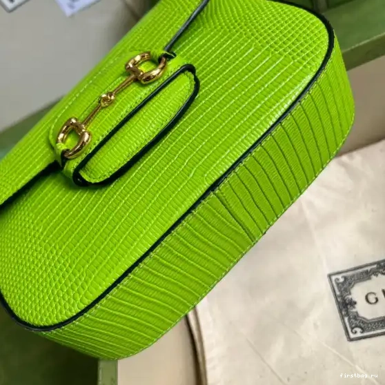 First bag ru lizard Gucci Horsebit bag 1955 mini 0623